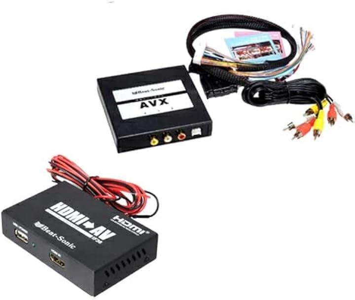 ビートソニック AVX02+IF36 スマートフォン用 HDMIRCA 映a像音声変換 インターフェースアダプター 純正ディスプレイオーディオ用 外部入力アダプター なRCAへ変換