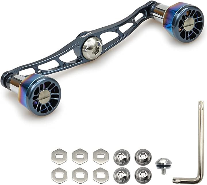 ベイト リール ハンドル 8色 70航空アルミ製 シマノ ダイワ アブガルシア 通用 ベイトリール