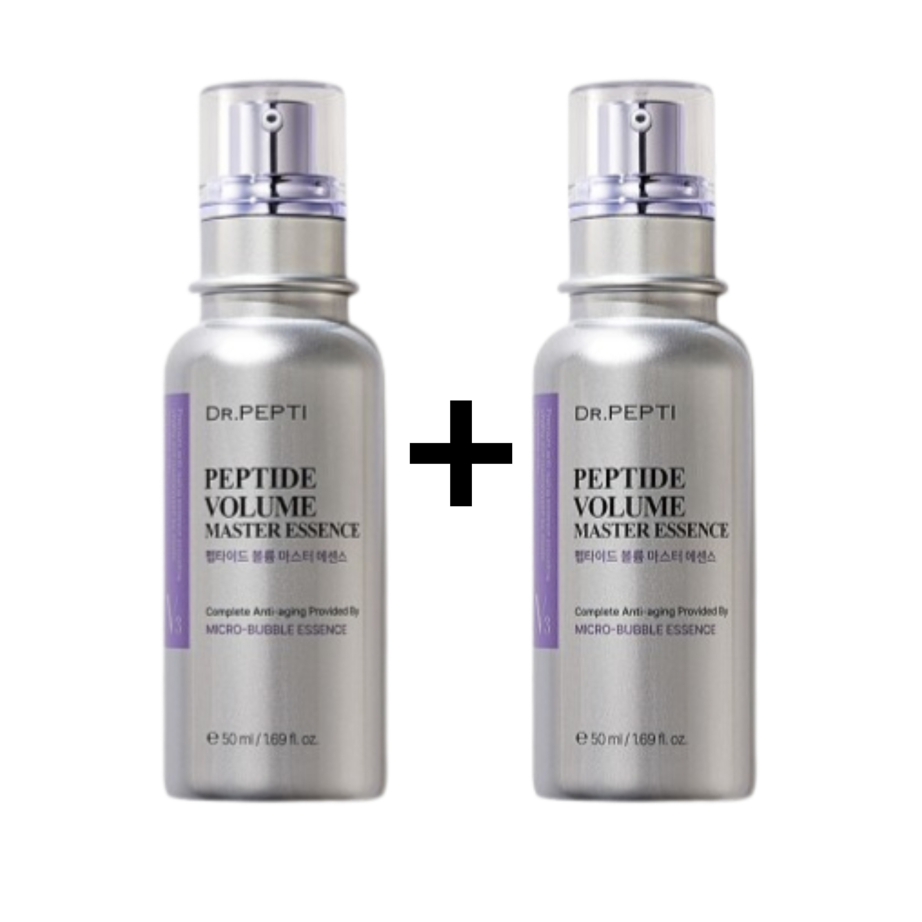 [2個]ペプチドボリュームマスターエッセンス, 50ml/酸素パープルバブルエッセンス/弾力/シワ/リフティング