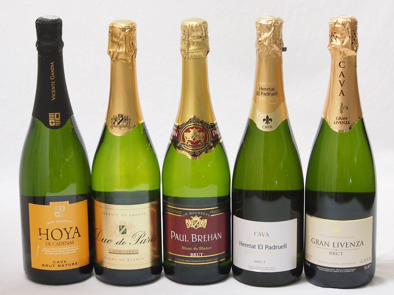 ワインセット セレクション スパークリングワイン白辛口豪華5本セット 750ml5本