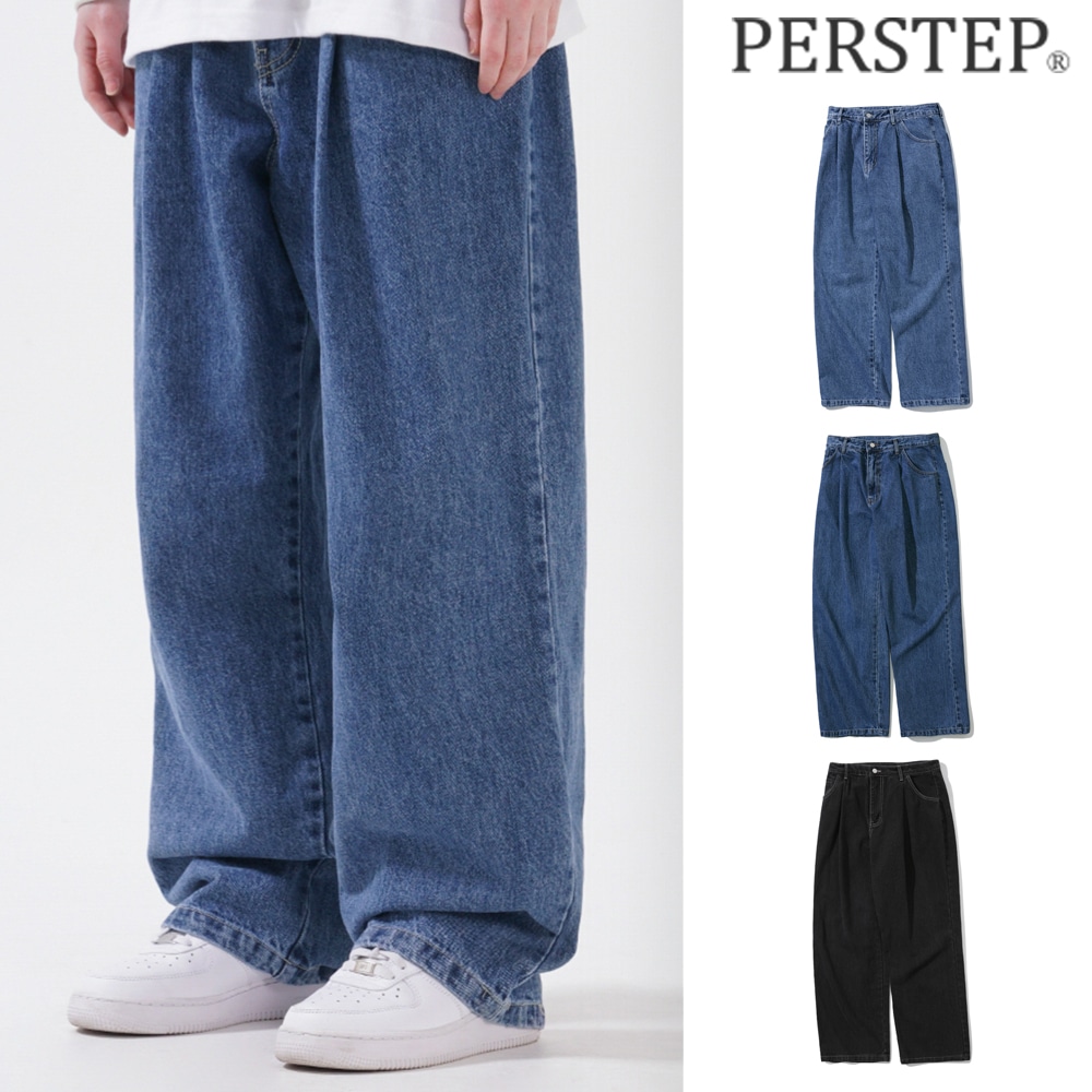 パーステップ[PERSTEP] One Tuck Intent Denim Pants
