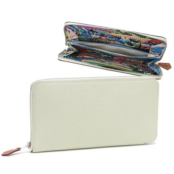 長財布 シルクインロング ヴェールフィズ B刻印 グリーン レディース H084387 CK AK