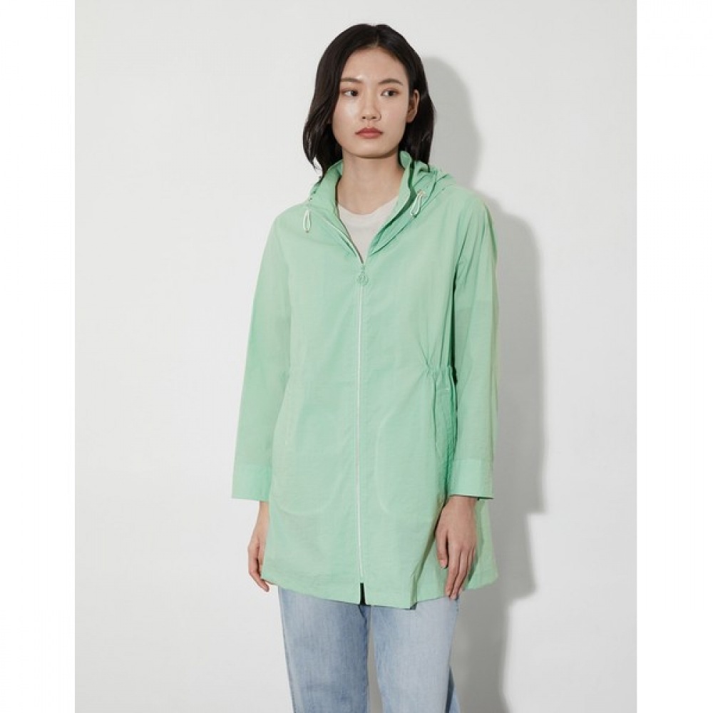 [オリビアローレン] フード付きロング丈ジャンパー_MDBCL4M3321