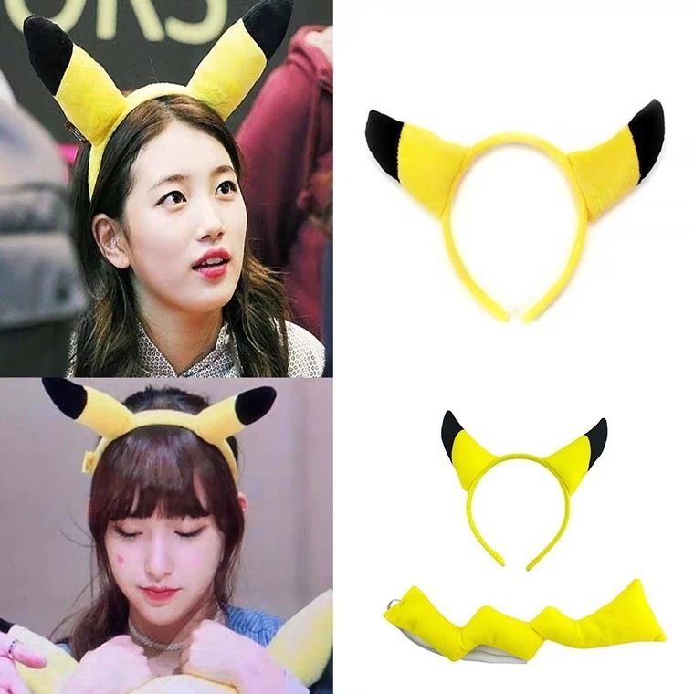 【20点セット】【3日以内に発送】ピカチュウ コスプレピカチュウ カチューシャ 動物の頭飾 ヘアアクセサリー