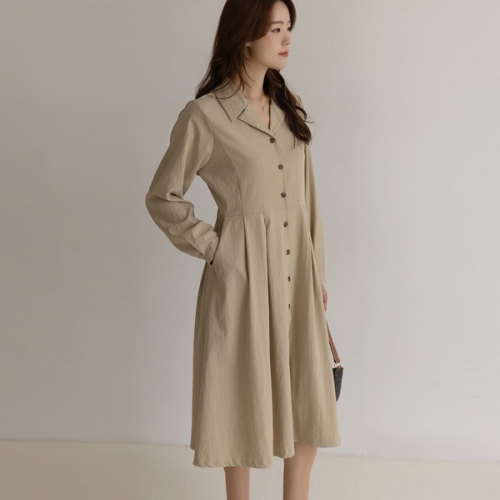 (Elysia) アレカーラピンタックフレアワンピース 8,256円