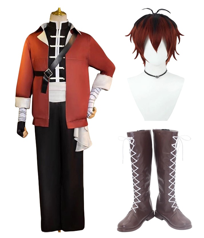 フルセット コスプレ衣装 シュタルク 葬送のフリーレン ウィッグ靴付き イベント パーティー 変装 演出服 クリスマス パーティー