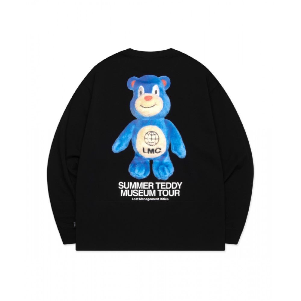 LMC サマーテディミュージアムツアーロングシルバー T シャツブラック