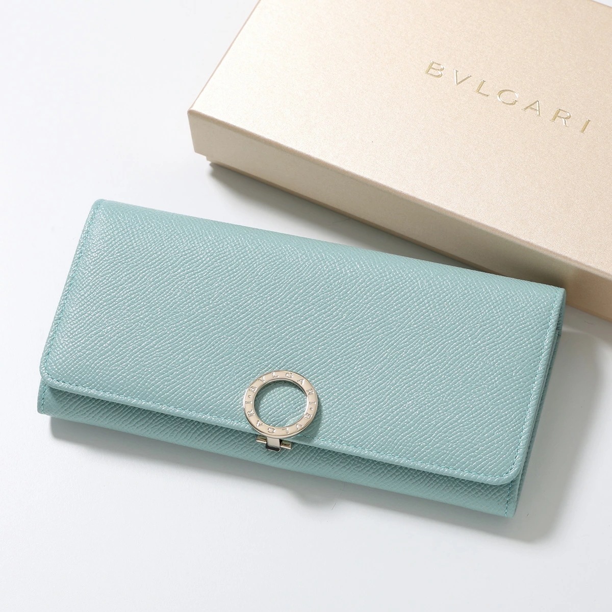 BVLGARI ブルガリ 二つ折り長財布 Bulgari Bulgari 2 287301 レディース レザー 小銭入れあり バイカラー GLACIER-TURQUO 55,224円