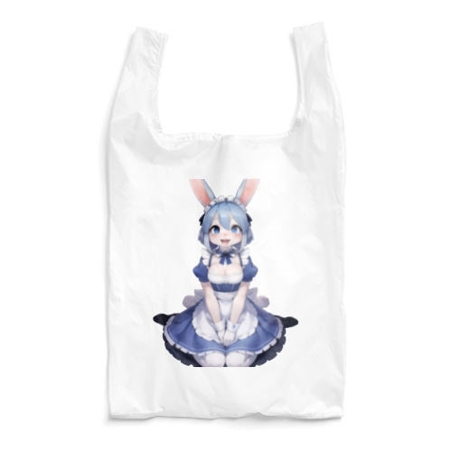 仕立て屋さんのうさぎ絣のハンドメイドバック うさぎさんバッグ（黒） / 須藤はる奈