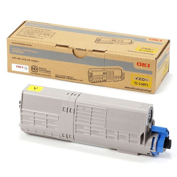 (純正品)OKI 沖電気 トナーカートリッジ(TC-C4BY1 イエロー)