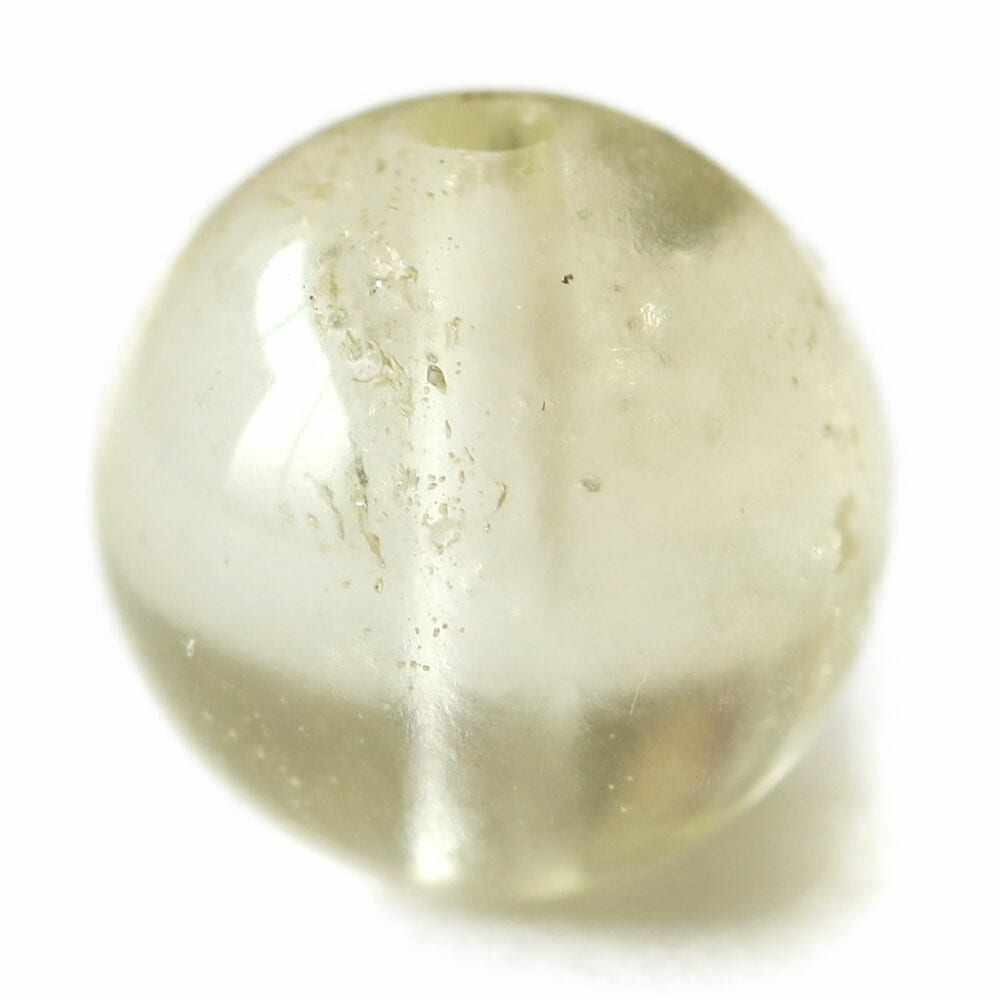 「1点もの 現品」 1粒売り リビアングラス 8mm (実寸7.6mm) パワーストーン バラ売り 天然石 パワーストーン ばら売り ビーズ 穴あき 1玉売り アクセサリー パー zz000245-y