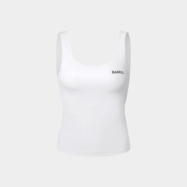 [] 女性用エッセンシャルタンクトップ ホワイト (B5SWWBR043WHT)