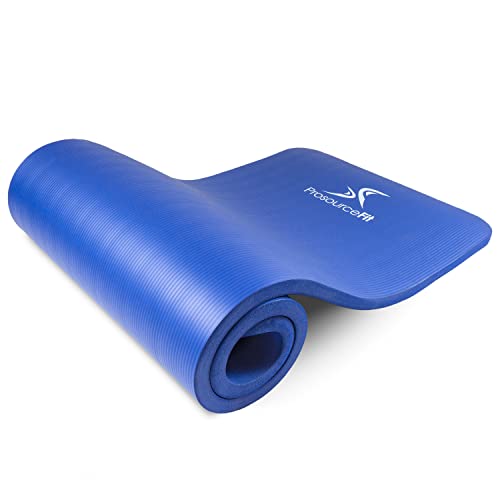 プロソースフィット(ProsourceFit) ヨガマット ブルー 厚手 ピラティスマット キャリングストラップ付き 180x61x2.5cm 【日本正規輸入品】 Ps-1998-etm-blue