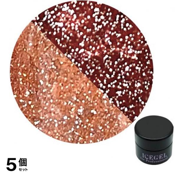 ICEGEL(アイスジェル) A BLACK オンオフジェル 1201 フラッシュ ロジートープ 3g 5個セット