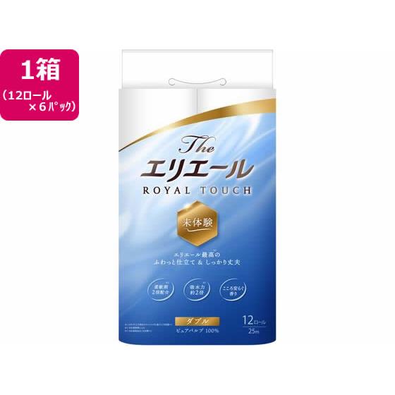 エリエール Theエリエール トイレットティシュー ダブル 12ロール×6P 大王製紙