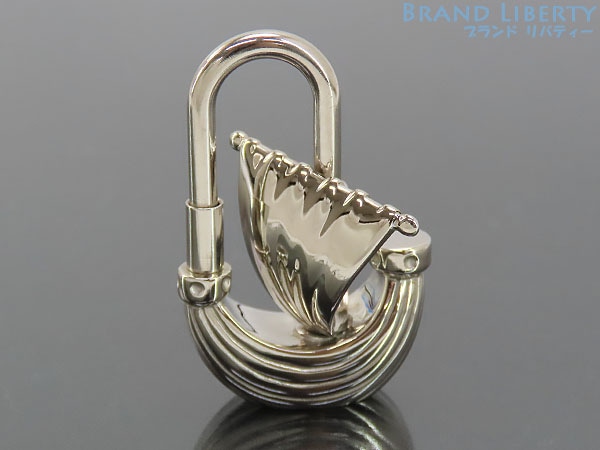 レアほぼ新品エルメスカデナ帆船ヨットチャームペンダントトップキーリング2006年限定シルバーメタルパリの風 70,125円