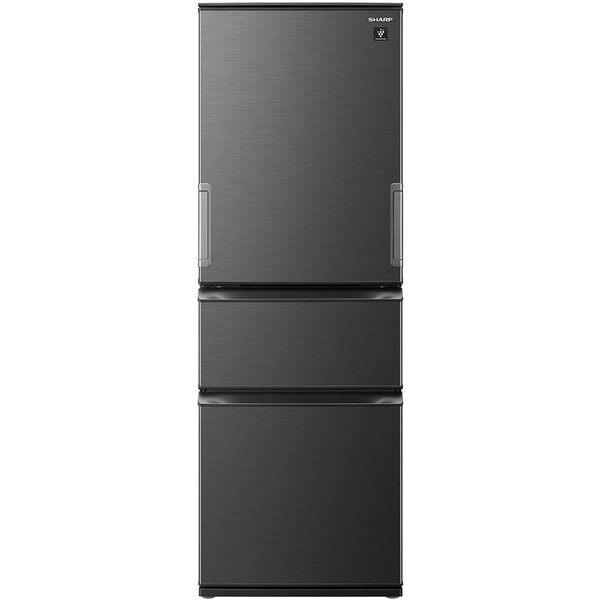 冷蔵庫 大容量 374L 左右フリー SJ-PW37K-H ダークアッシュグレー