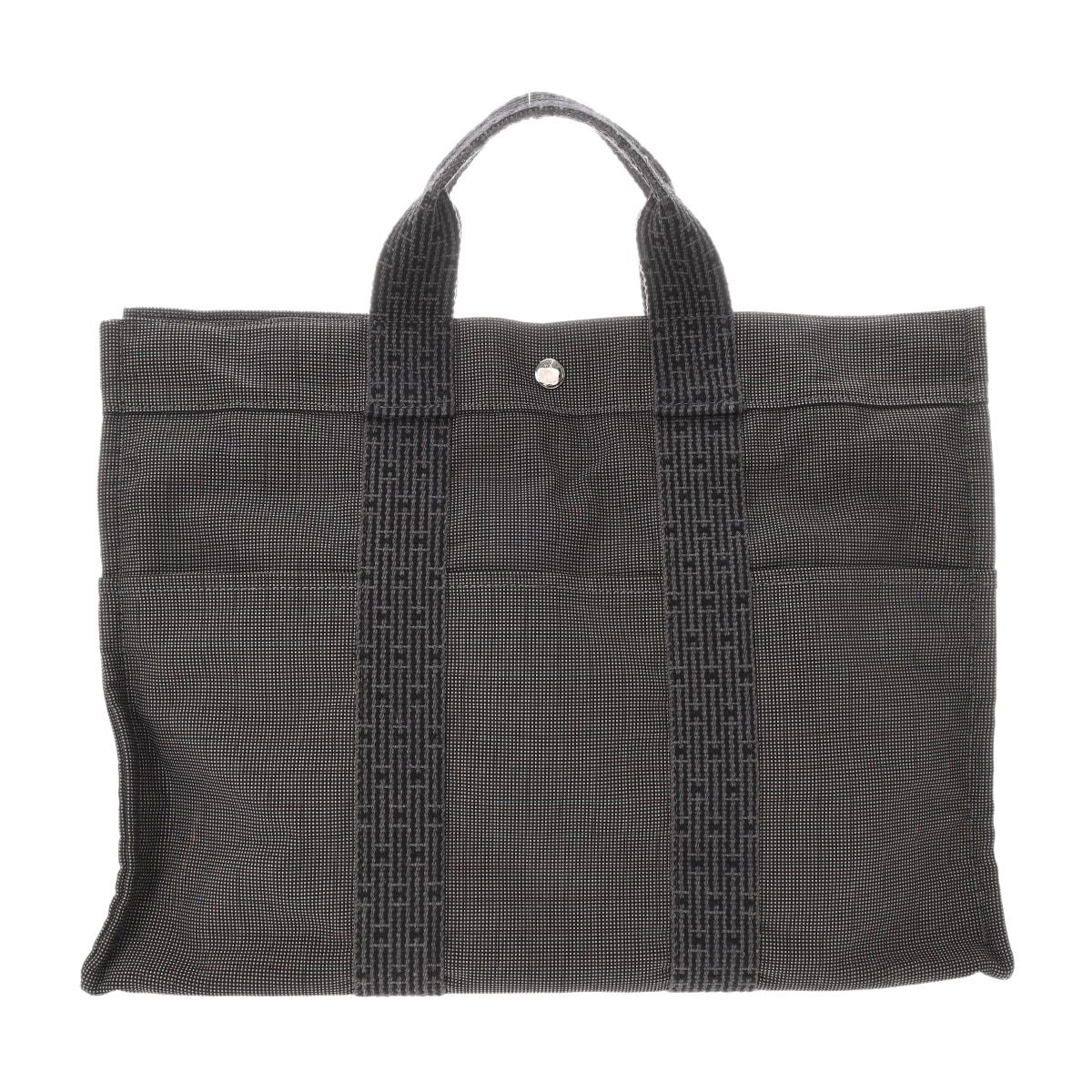 エールライン MM グレー ユニセックス キャンバス トートバッグ ABランク 中古 銀蔵