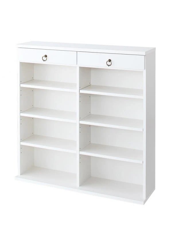 奥行24cm 日本製 スリム設計 薄型キッチン収納 食器棚 パントリー 幅89cm