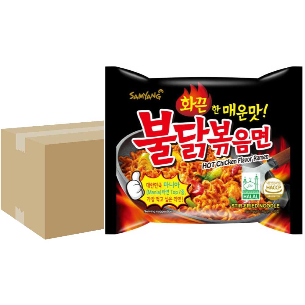 ブルダック炒め麺【1BOX-40個】　ぶるだっく ブルダック ブルタック 火鳥 韓国食品 輸入食品 少女時代 韓国食材/韓国料理/韓国お土産/韓国ラーメン/非常食/防災用/防災グッズ/乾麺/イ