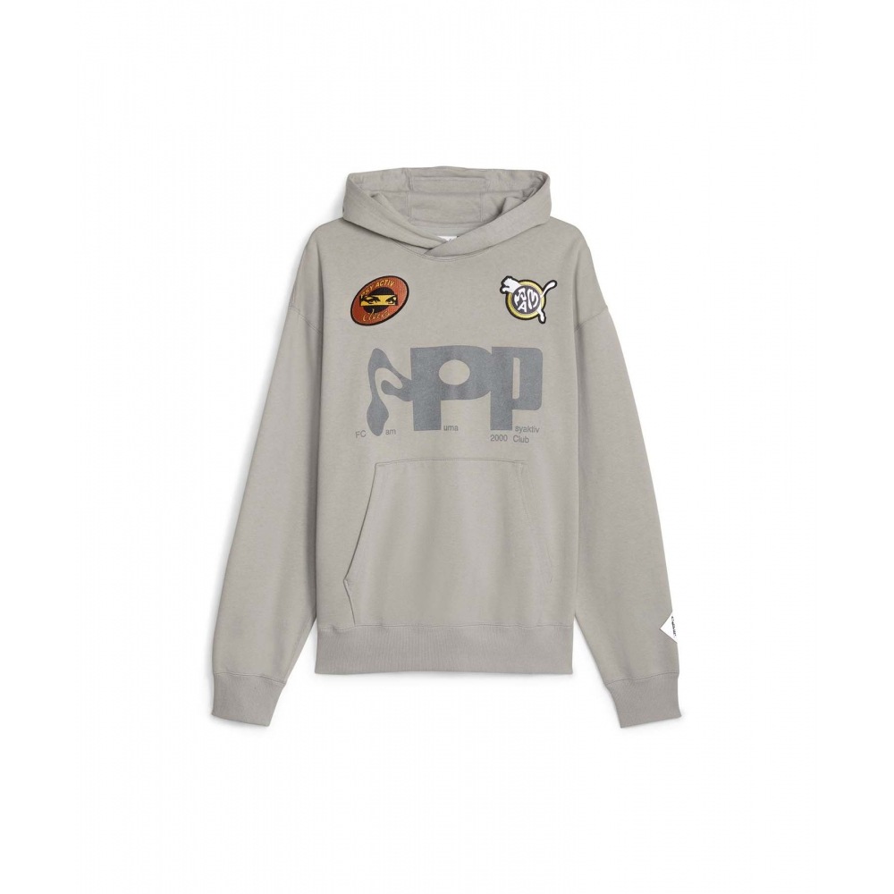 PUMAプーマXパックス＆ミニグラフィックフードTシャツ - グレー/ 622677-14