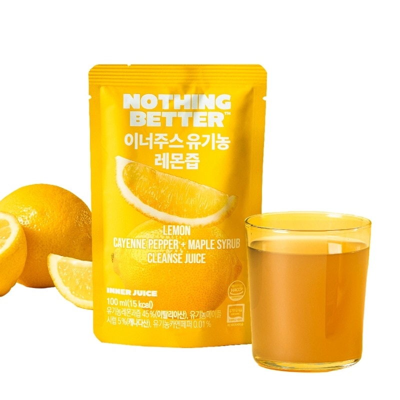 ナッツベラルインナージュースオーガニックレモンジュースレモン水オリーブヤング100mlx24パック1ボックス