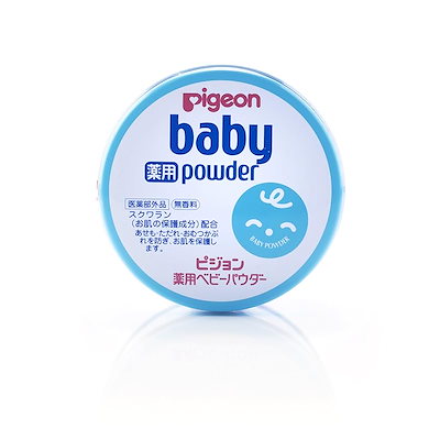 他サイト： ピジョン 薬用ベビーパウダー ブルー缶 150g (医薬部外品)の商品画像