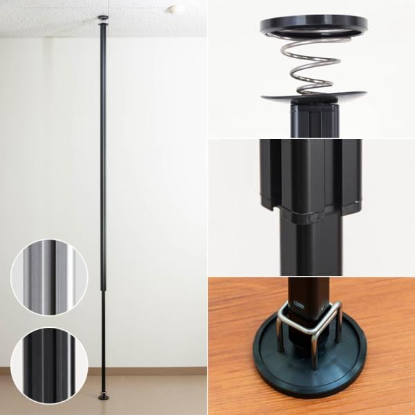 突っ張り棒 2m以上 強力 縦型 支え 天井 床 棚 突っ張りラック 収納 つっぱり棒 つっぱりラック つっぱりぼう 物干し タテ 伸縮式 賃貸 黒 ラフィット R Lafit 9,475円