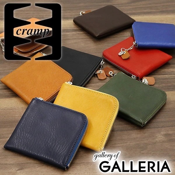 クランプ 財布 Cramp L字ファスナー財布 二つ折り財布 Italian Shrink Leather 本革 レザー ショートウォレット メンズ レディース 池之端銀革店 Cr-167
