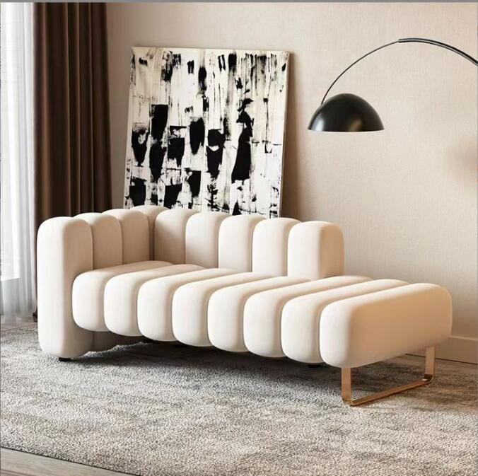北欧風ソファー　高級背もたれ寝室ベッドサイドソファーシンプル小さな家庭リビングホテルタフィーチェア長椅子