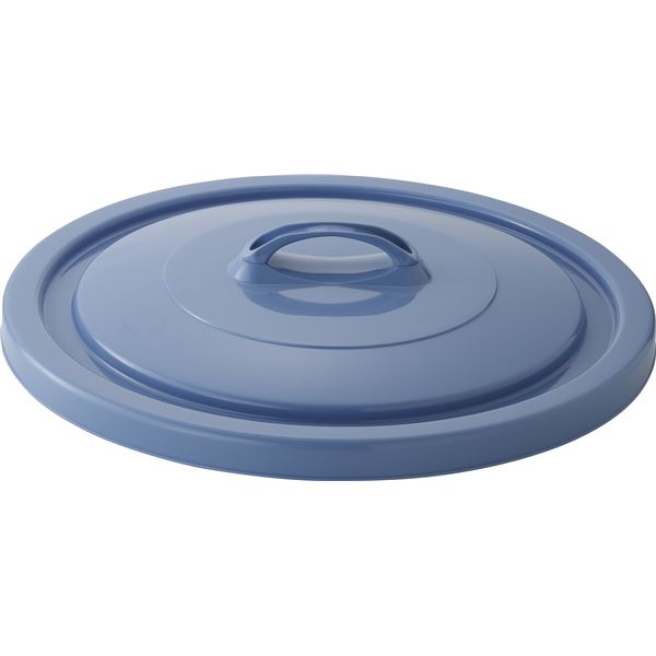 (4セット) ダストボックス/ゴミ箱 (フタのみ単品) 130G用蓋 ブルー 丸型 『ベルク』 (家庭用品 掃除用品 業務用)