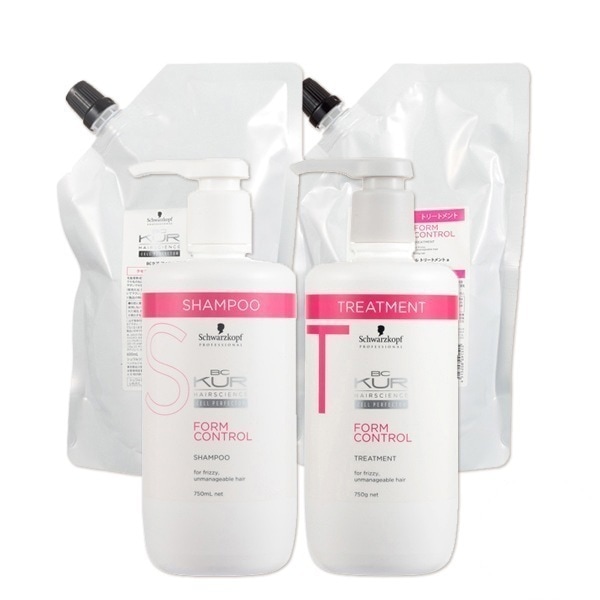 BCクア フォルムコントロール シャンプー a 750mL + 600mL + トリートメント a 750g + 600g セット