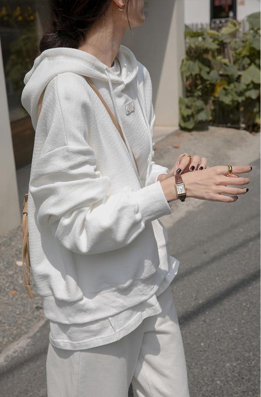 トップス パーカー フーディ レディース カジュアル アメリカン ショート スウェットシャツ 女性 秋冬 韓国 カジュアル プルオーバー フード付き ラグラン