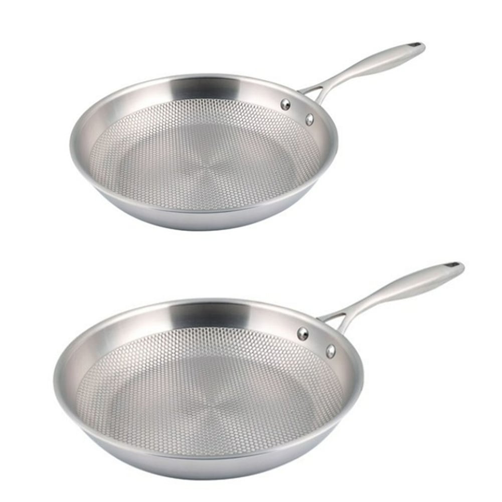 5層全鋳エンボス加工ステンレスフライパンセット 2P 24cm+28cm[並行収入]