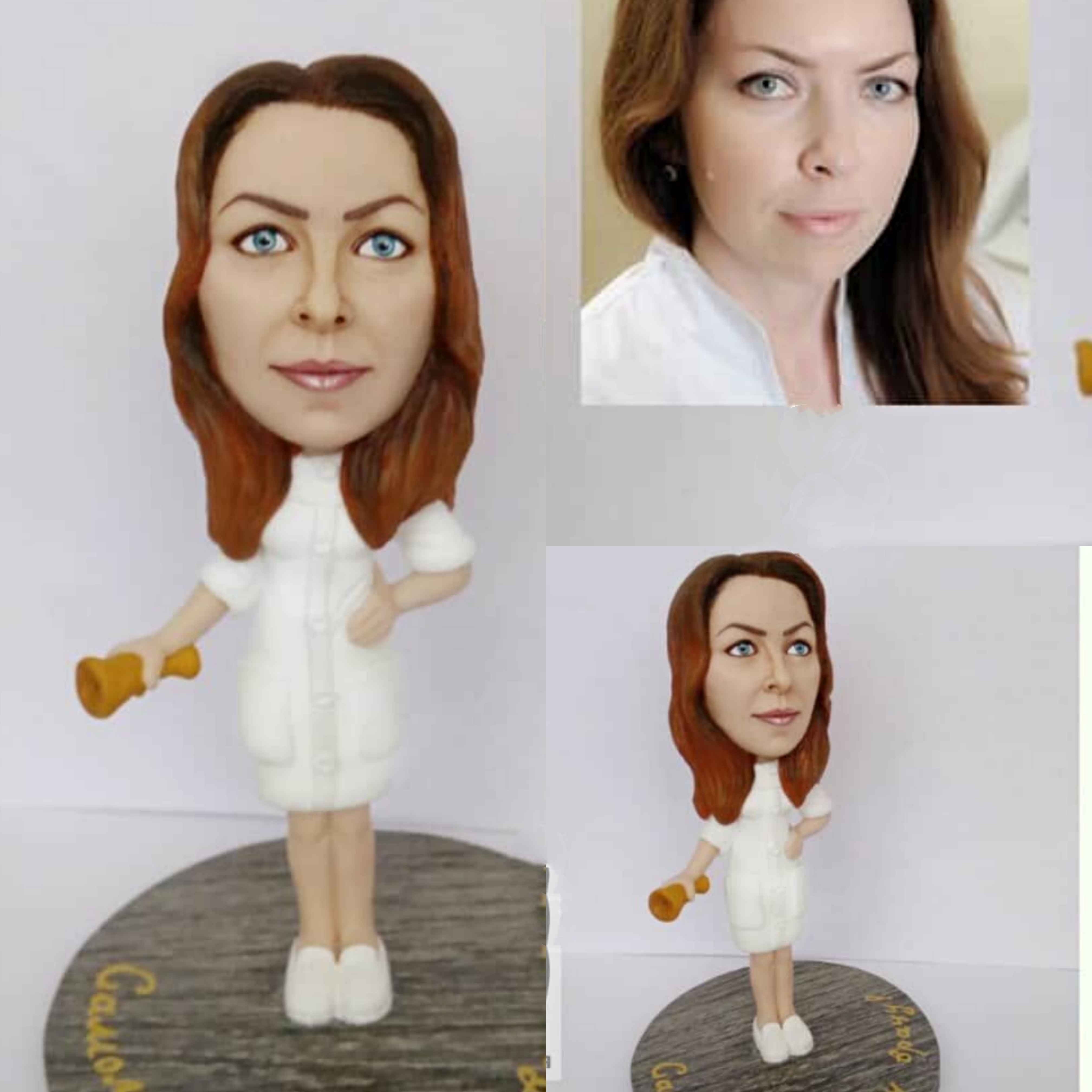 【オーダーメイド】3D肖像画 似顔絵 人形 フィギュア 彼氏 彼女 誕生日 ケーキトッパー 記念日 カップル 友達 プレゼント