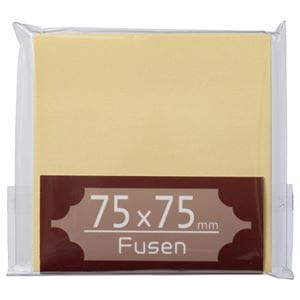 （まとめ） TANOSEE ふせん 75×75mm クリーム 1冊 (×30セット)