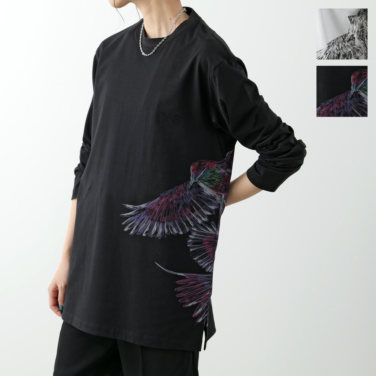 Y-3 ワイスリー Tシャツ U GF LS TEE グラフィックス ロングスリーブ ティー IX0404 IX5037 レディース ロンT 長袖 クルーネック