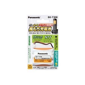 （まとめ）コードレス電話機用充電池BK-T308 1個[x3セット]