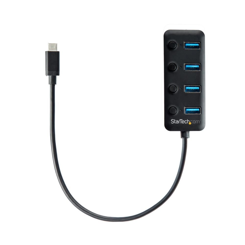 StarTech.com [HB30C4AIB] USB-Cハブ USB-Aポートを4口搭載 各ポー