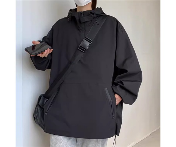 メンズ ジャケット アウター 上着 マウンテンパーカー ミドル丈 長袖 ポケット 厚手 シンプル カジュアル おしゃれ かっこいい レトロ こなれ感 ラフ スポーティー ルーズ クール 存在感