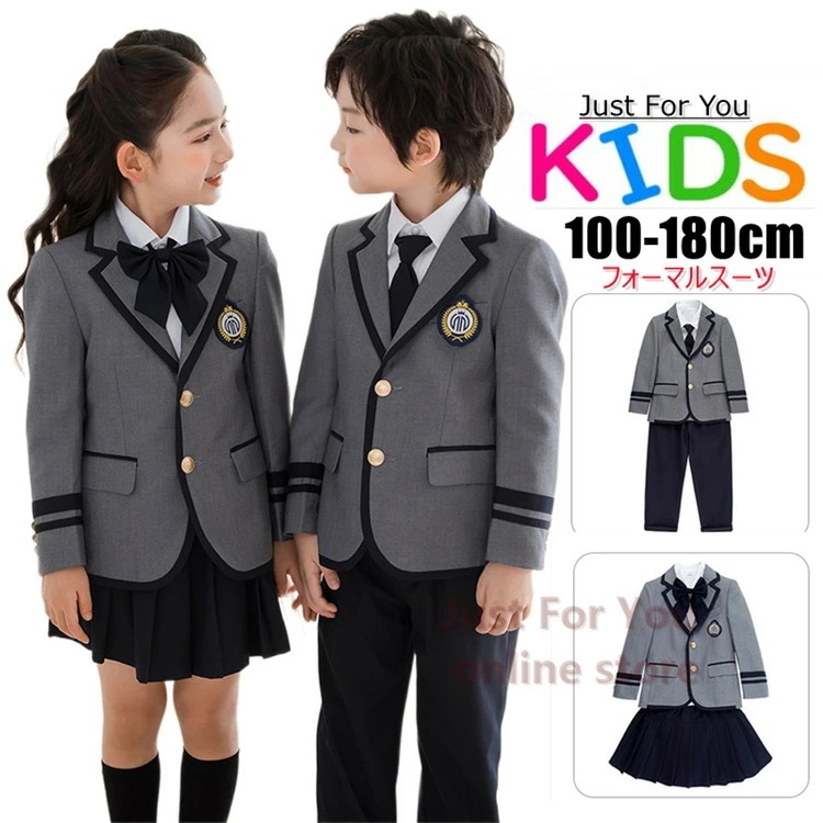 紺 ブルー 卒業式 スーツ 女の子 子供服 入学式 スーツ 男の子 卒園式 キッズ 子供 フォーマル スーツ ジャケット ブレザー スカートスーツ キッズ 卒業式 子供スーツ 子ども ジュニア セット