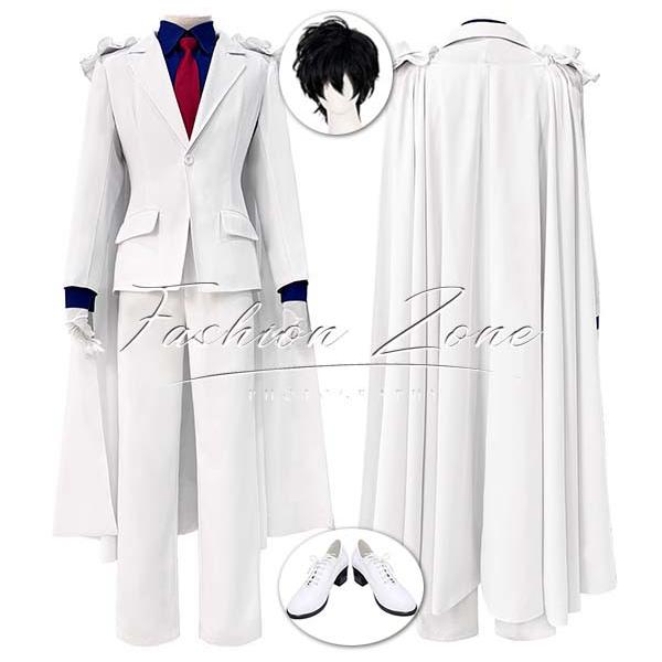 名探偵コナン 風 怪盗キッド 着 コスプレ衣装 ウィッグ 靴 cosplay ハロウィン 演出服 変装