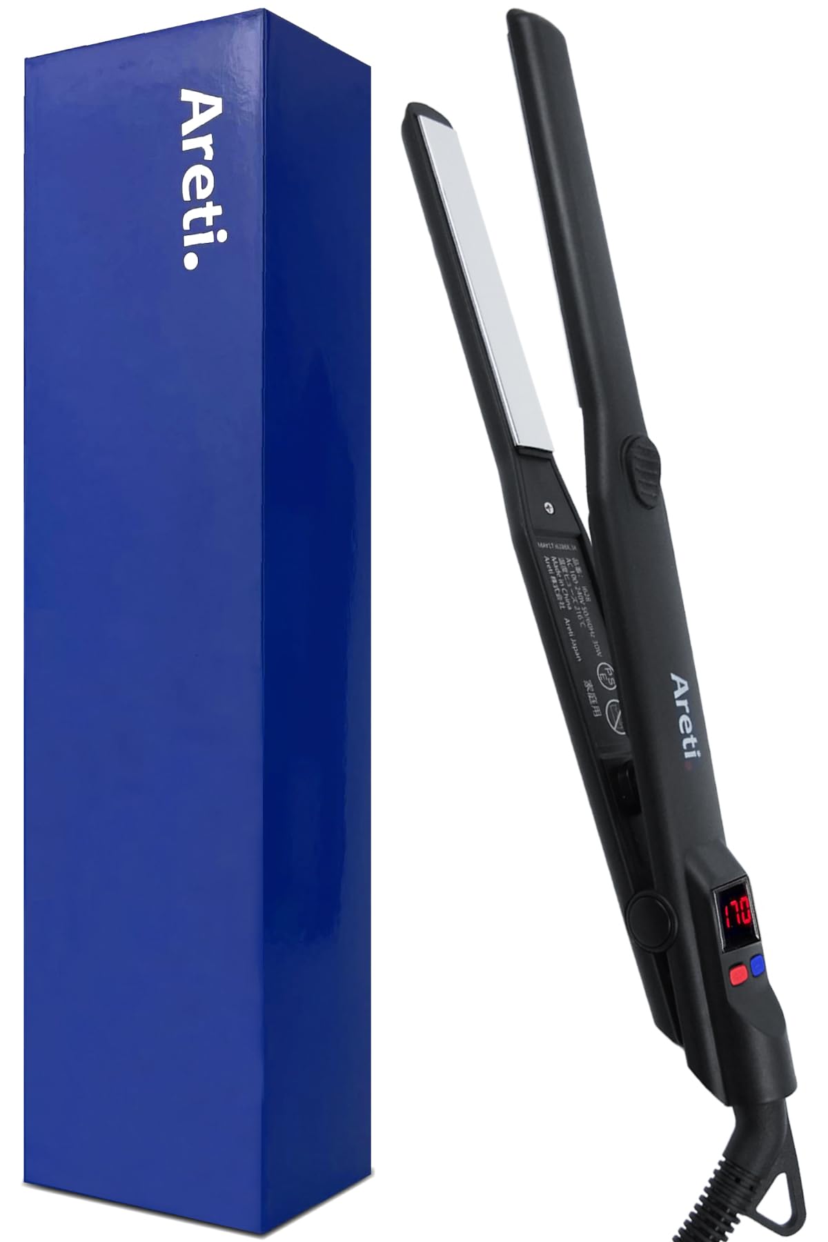 ヘアアイロン は アレティ ストレート カール 2way 極細極長 15mm プレート 急速170℃ たくさん挟めて時短 メンズ 前髪 ダメージレス 80℃から240℃まで細かな24段階温度