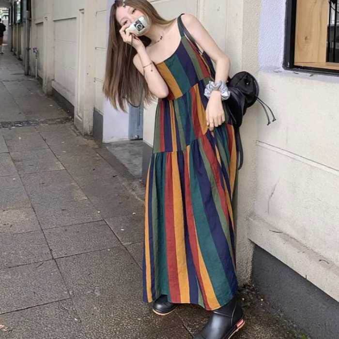 きれいめ レディースファッション ワンピース S M L XL ビビッドカラー リゾートワンピース