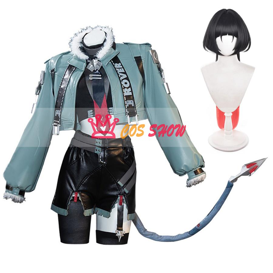 2025新品販売 ゼンレスゾーンゼロ ジェーン・ドゥ コスプレ衣装 尻尾付き ウィッグ能 cosplay 仮装 イベント ステージ服 舞台 ハロウィン クリスマス