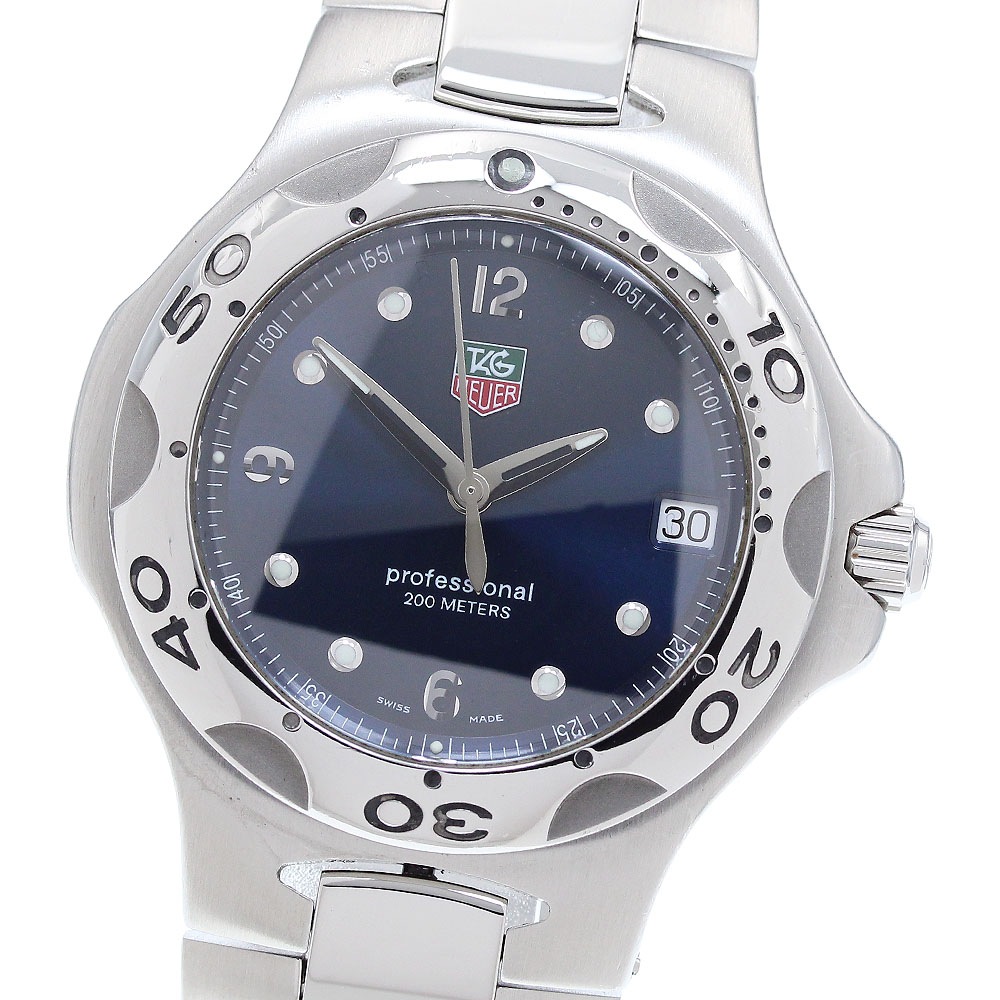 タグホイヤー TAG HEUER WL1113-0 キリウム デイト クォーツ メンズ 保証書付き_889050【中古】 79,000円