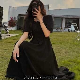 【2025新作入荷】ワンピース デート フレアワンピース ミモレ 個性的 ミモレ丈 袖あり 半袖 パフスリーブ スクエアネック かわいい 大人可愛い きれいめ 5,481円