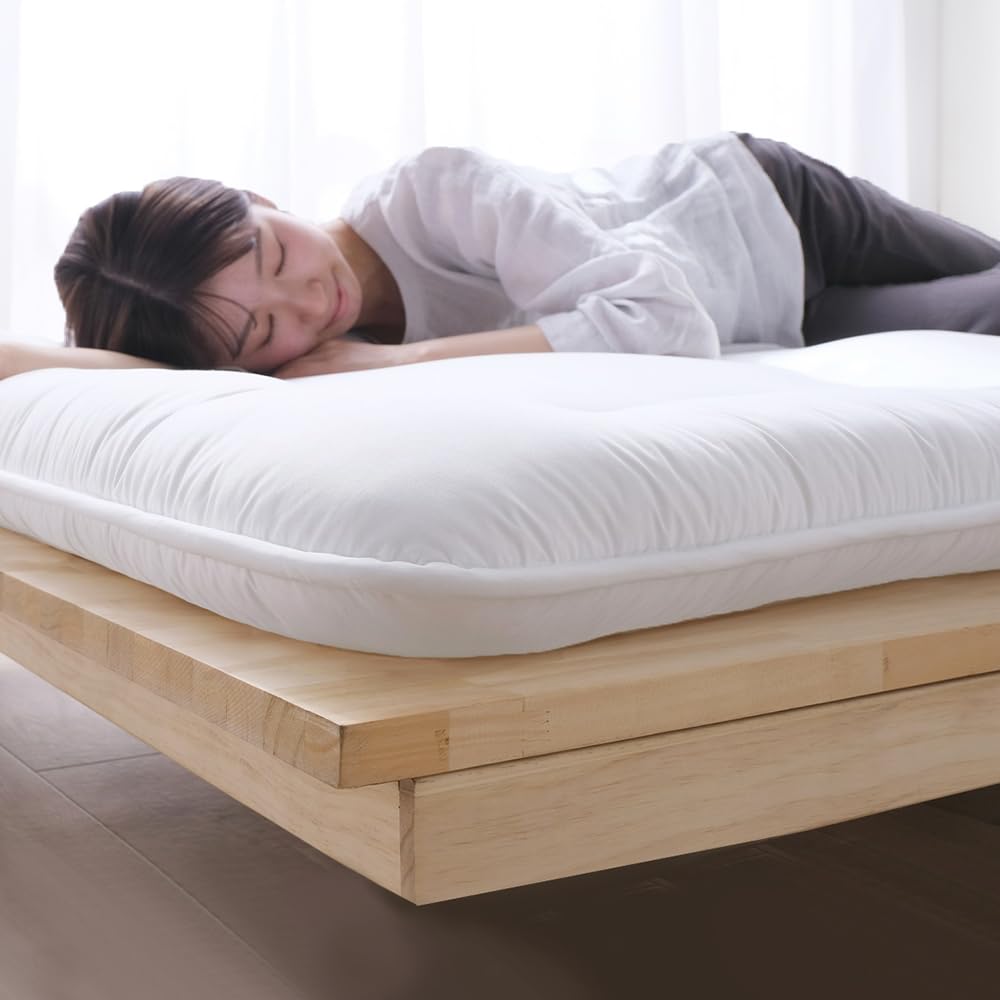 敷き布団 厚みしっかり8.0cm 3層構造 プロファイルウレタン採用 抗菌防臭 防ダニ加工 ピーチスキン加工 シングル ホワイト SKFｰUD08ｰS