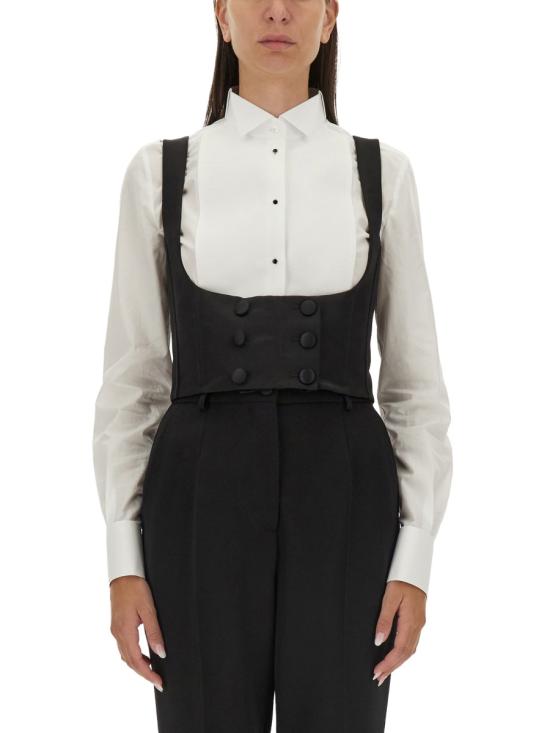DOLCE & GABBANA Women Vests F791ZT FU1KMN0000 BLACK