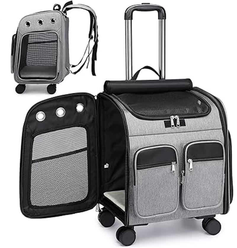 ペットキャリー キャスター付き 猫 猫用 キャリー カート 犬 小型犬 ペット リュックキャリーバッグ